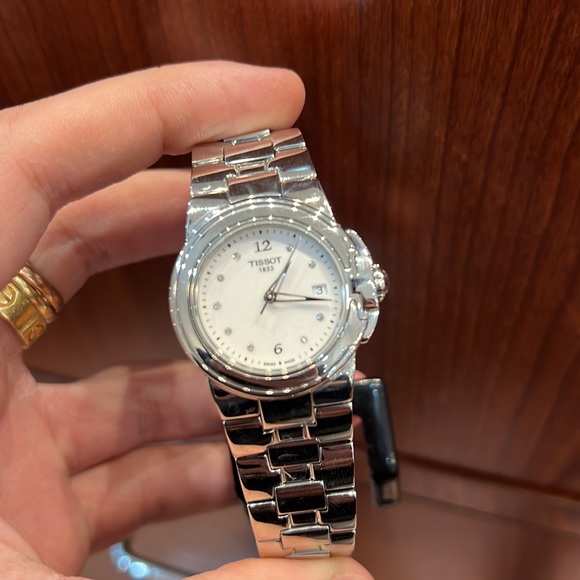 Tissot T-Sport White Diamond Dial Stainless Steel Ladies Watch T0802101101600 - Picture 4 of 8